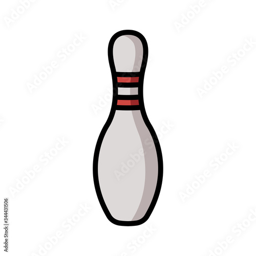 bowling - pin bowling icon vector design template