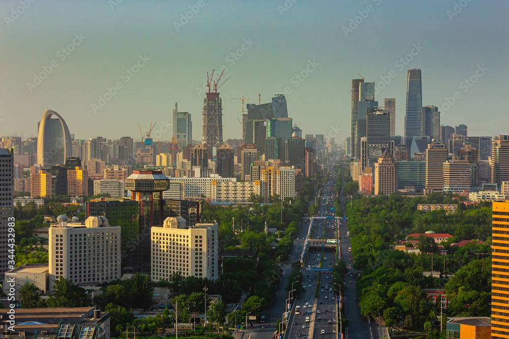 Beautiful Downtown Beijing at dawn