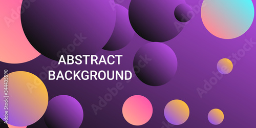 Trendy gradients of balls shapes.