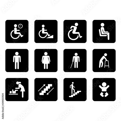 accesibility people icon vector design symbol