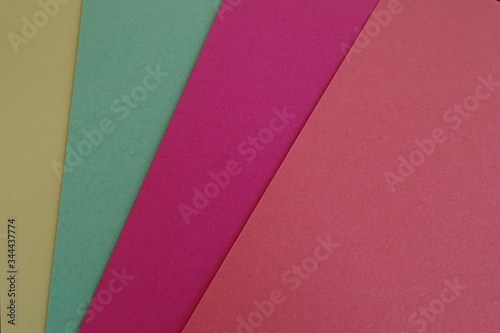 colored cardboards as a background