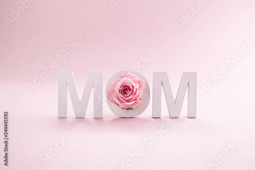 Greeting card for Happy mother day. Seasonal nature background. Beauty concept.