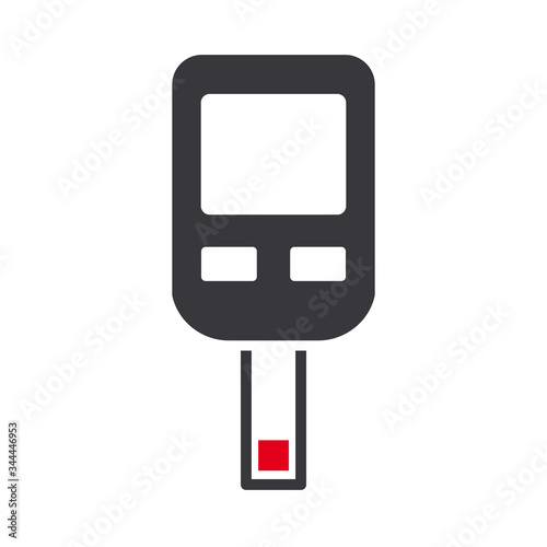 blood sugar meter - vector illustration