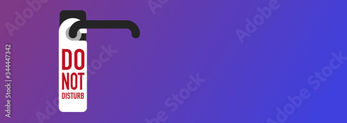 Do not disturb sign. Vector icon