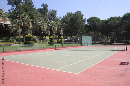 a tennis court view © turkishblue