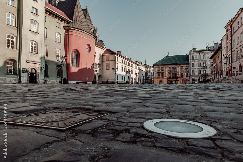 Small Square in Krakow
 - obrazy, fototapety, plakaty 