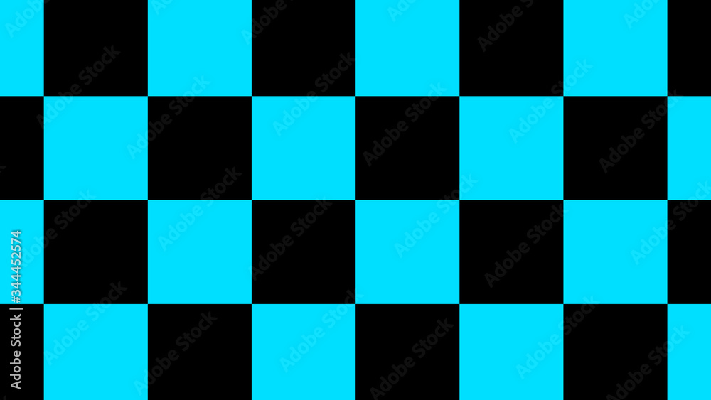 Cyan & black color abstract background,New chessboard abstract background