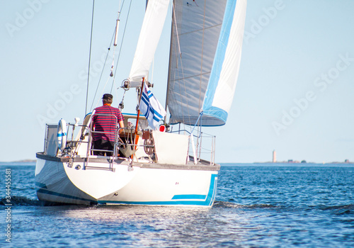 sailing on the sea