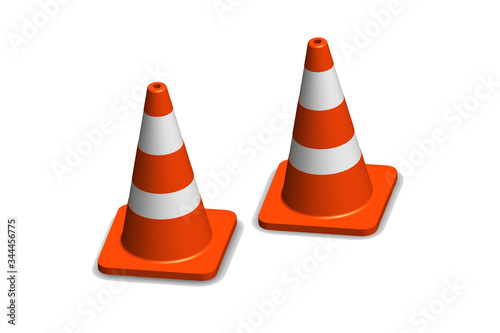 traffic cone, traffic cone from Thailand country