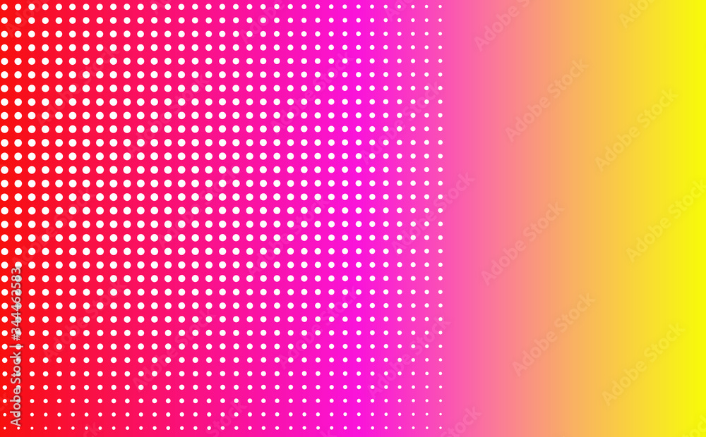 Light Pink, Yellow vector pattern of geometric circle shapes. Colorful mosaic banner. Geometric background with colored disks.