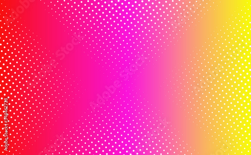 Light Pink, Yellow vector pattern of geometric circle shapes. Colorful mosaic banner. Geometric background with colored disks.