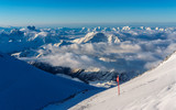 winter Elbrus mountain landscape