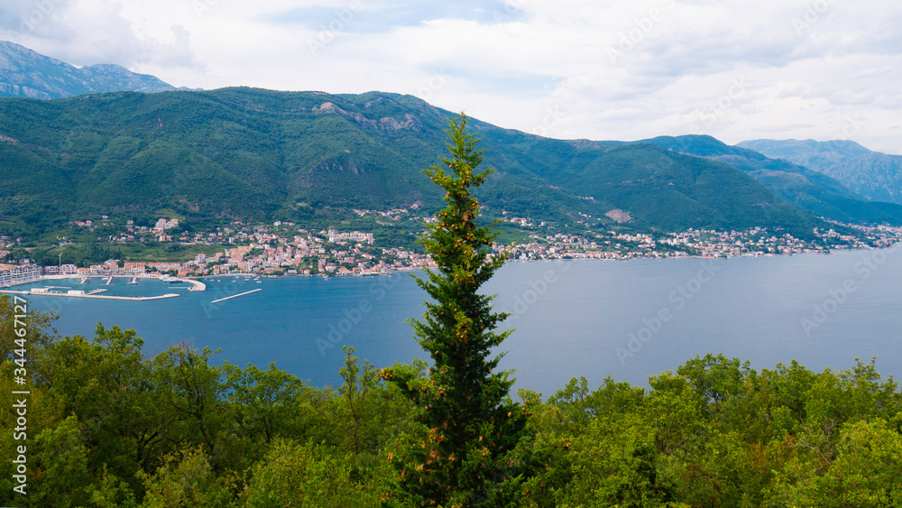 Bay of Kotor panorama, Montenegro.