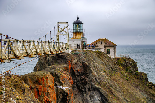 Point Bonita lighthouse in San Francisco, California photo