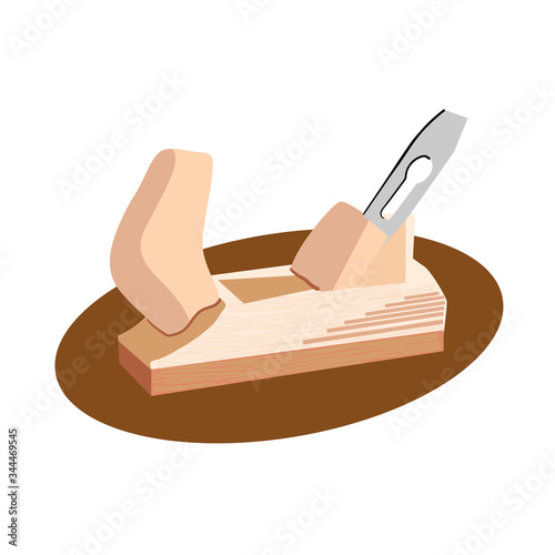 joiner planer isolated on white background in color vector i