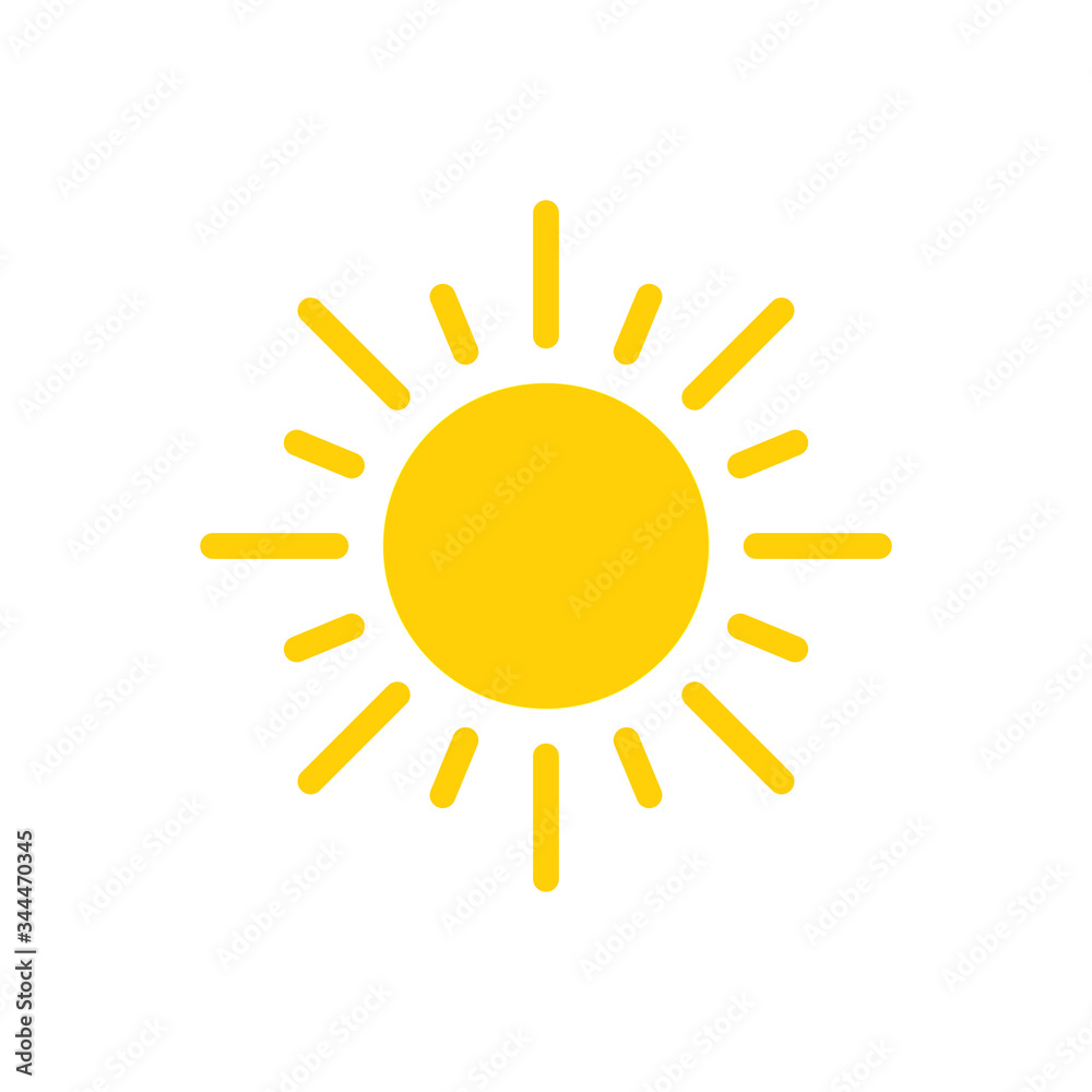 sun icon symbol vector design logo flat illustration sun icon symbol vector design logo flat illustration