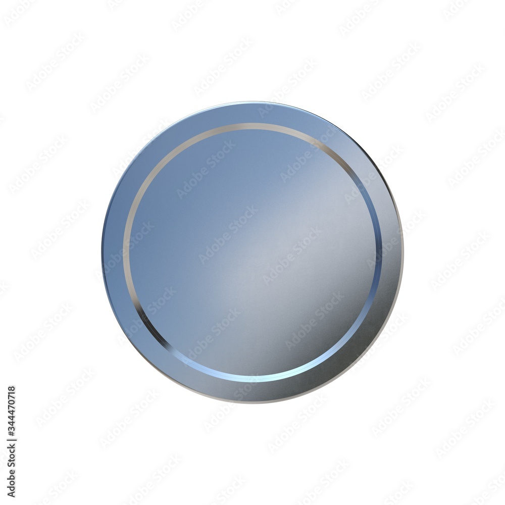 Coin. 3d Silver Coin. Realistic Coin Coin. 3d Silver Coin. Realistic Coin
