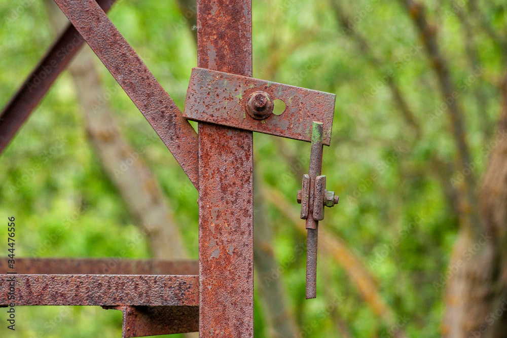 faulty grounding on rusty metal. very rusty metal faulty grounding on rusty metal. very rusty metal