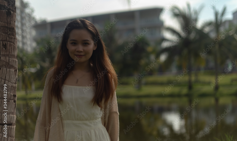 A Vietnamese woman with black hair in Vietnam
A Vietnamese woman with black hair in Vietnam