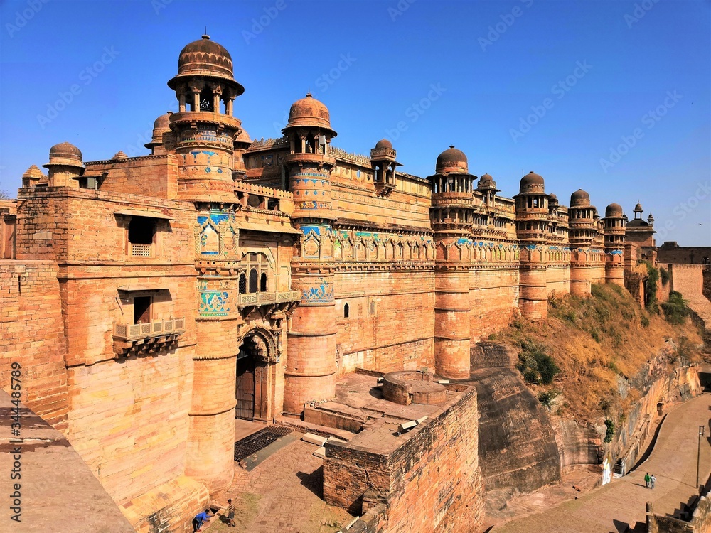 The Gwalior Fort referred as the pearl amongst the fortresses in India