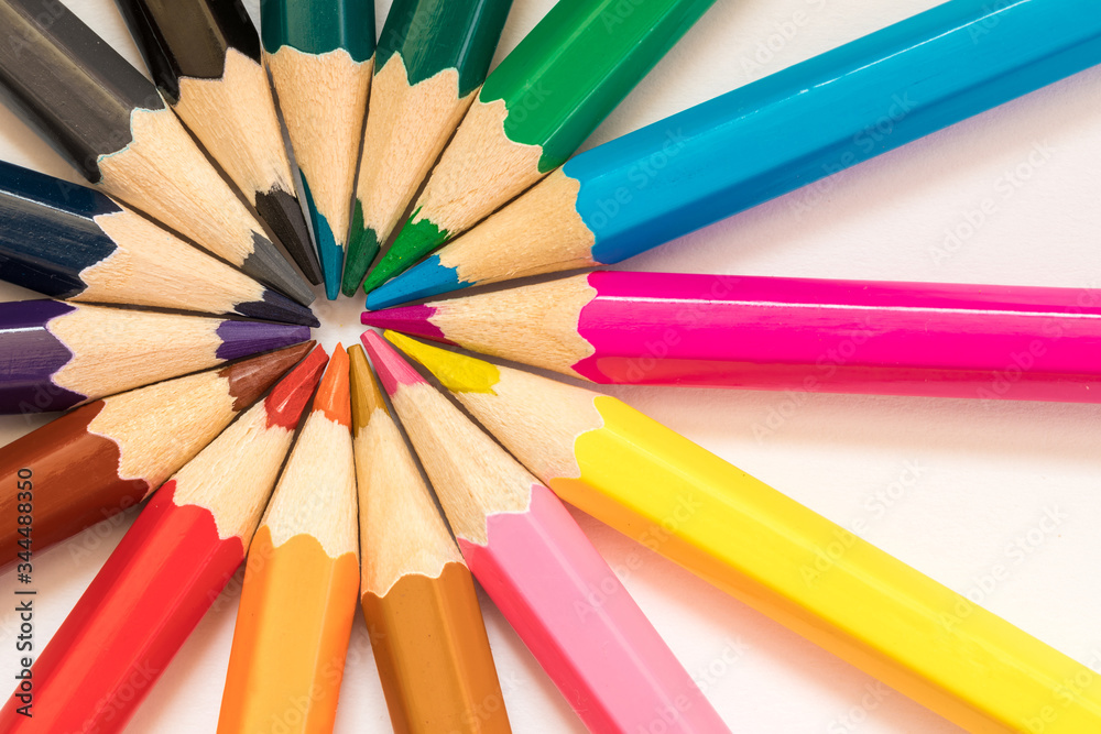 background of colored pencils close up background of colored pencils close up