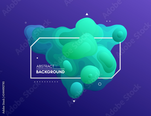 Abstract liquid shape for flyer, cover, poster, card, invitation or banner.