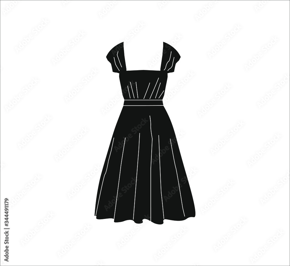 woman dress for woman.Illustration for web and mobile design.