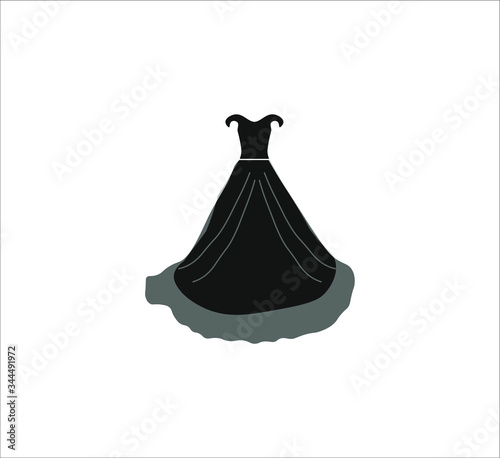 wedding dress.Illustration for web and mobile design.