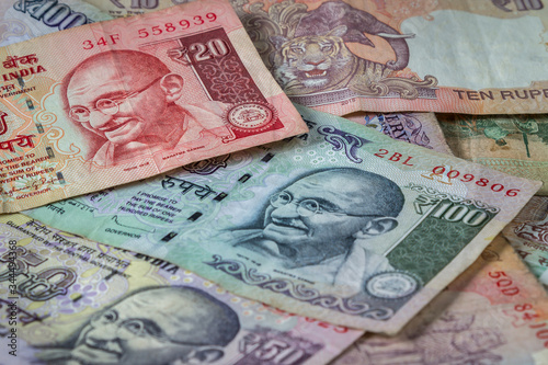 background of Indian banknotes