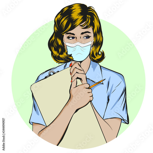 Doctor wearing medical face mask
