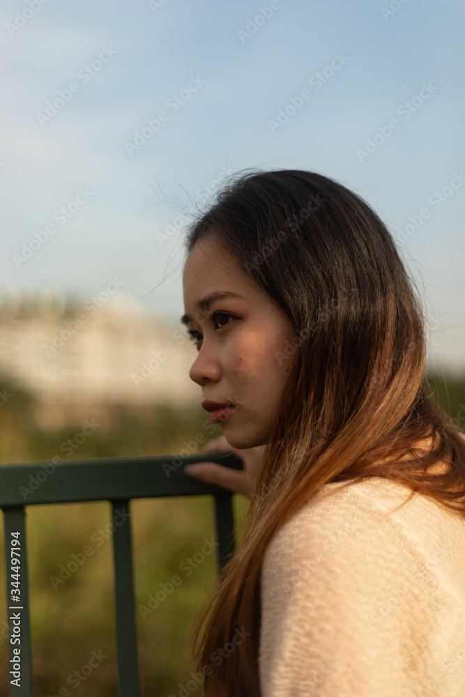 A Vietnamese woman with black hair in Vietnam
A Vietnamese woman with black hair in Vietnam