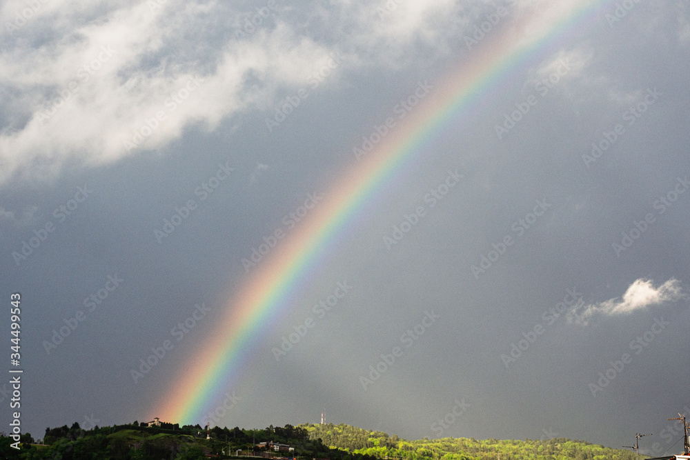 arcoiris en la ciudad