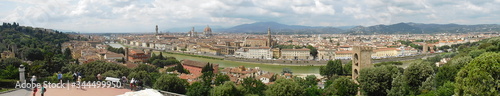 Panoramic view over the beautiful city of Florence, Italy 