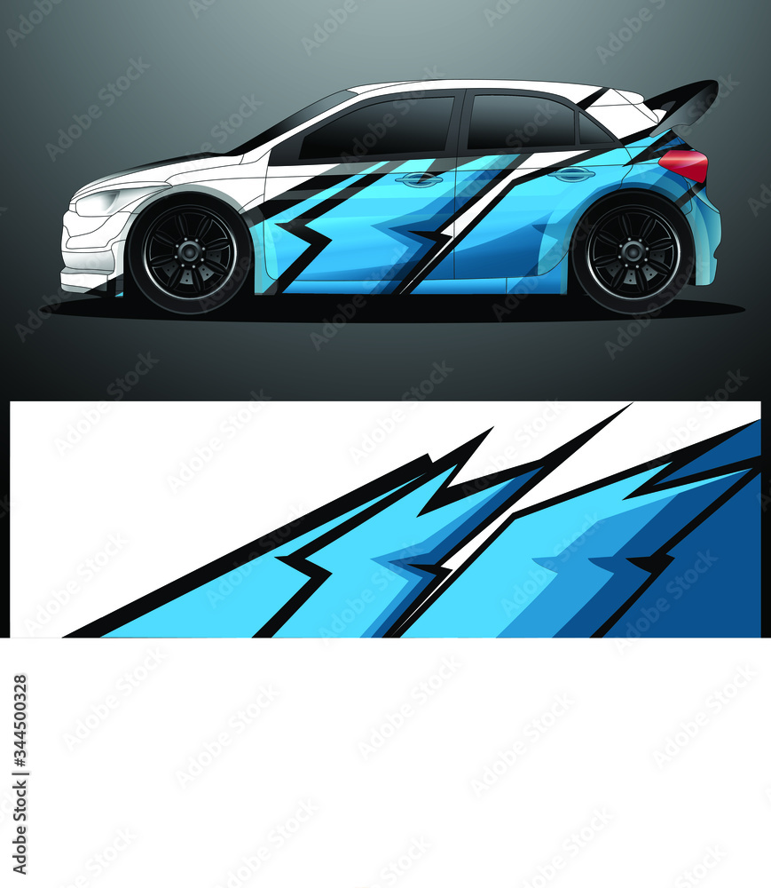 Rally car decal graphic wrap vector, abstract background Rally car decal graphic wrap vector, abstract background