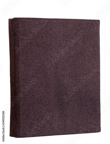 Іolid brown matter book cover on a white background