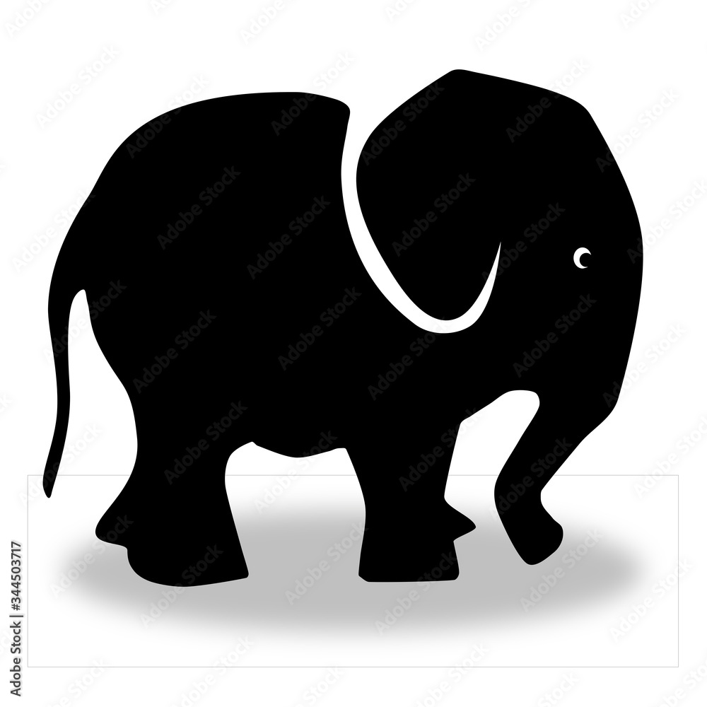 Fototapeta premium Elephant Silhouette