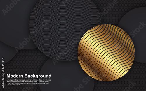 Modern abstract background black color design minimal eps 10