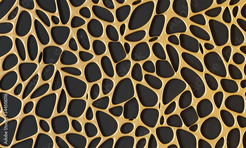 3d rendering natural biology cell lattice pattern
