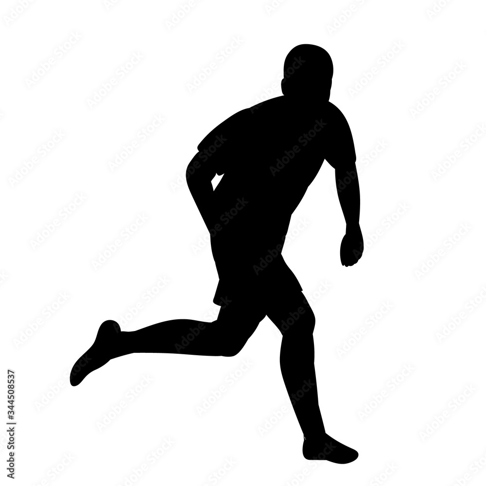 vector, isolated, black silhouette of a running man, athlete vector, isolated, black silhouette of a running man, athlete