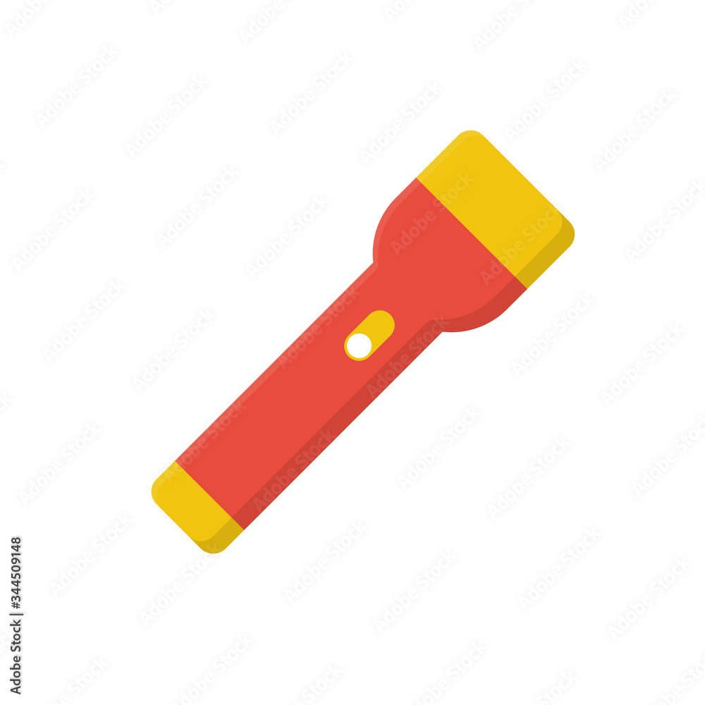 Flashlight icon isolated on white background. Simple design Flashlight icon isolated on white background. Simple design