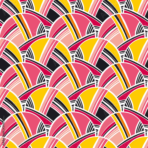 Fun pink retro vibes stripe...