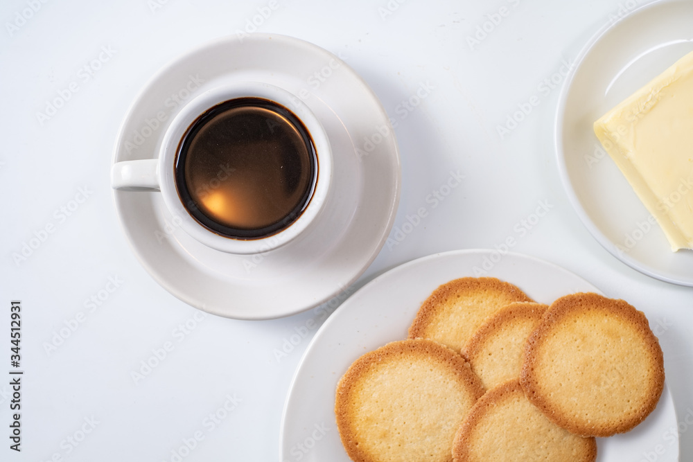 cup of coffee with cookies on background cup of coffee with cookies on background