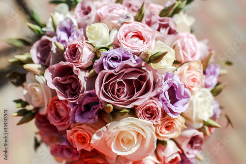 wedding. bouquet. wedding. bouquet with roses