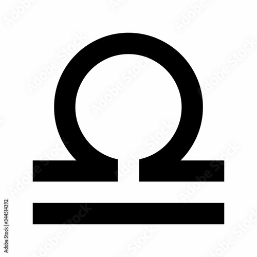 Libra zodiac sign icon