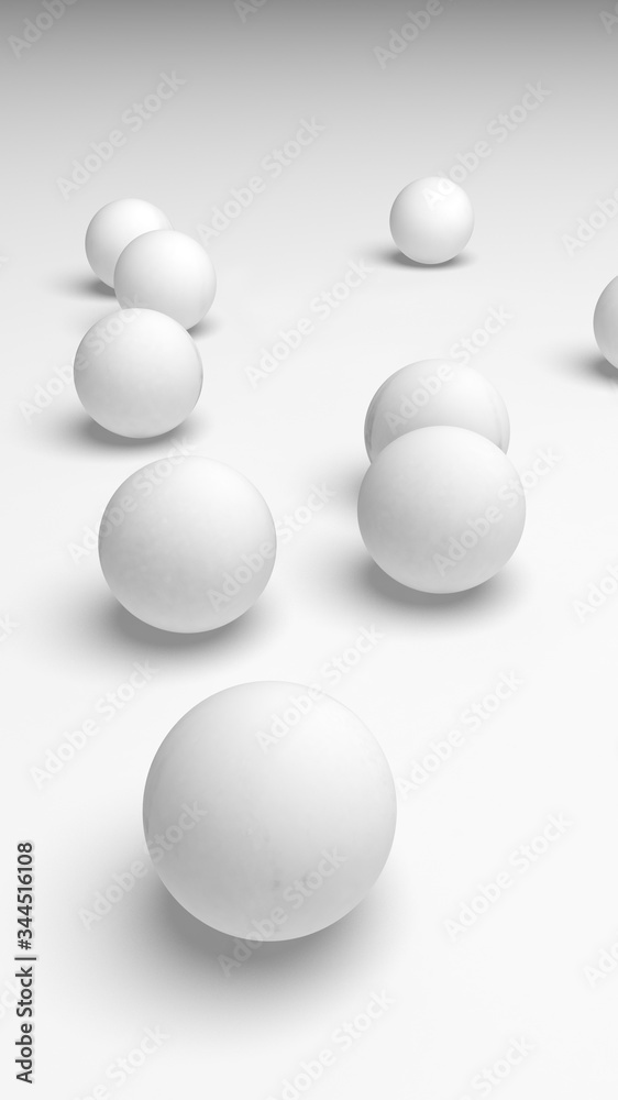 White abstract background. Lowpoly backdrop. Crumpled paper. 3D illustration