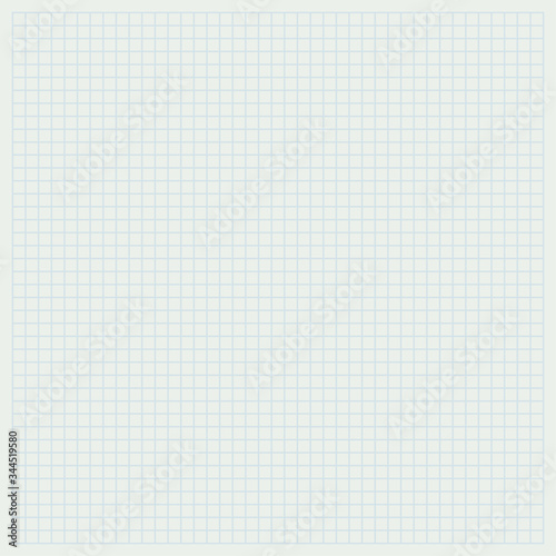 Square grid background, sheet of paper ,Vector illustration