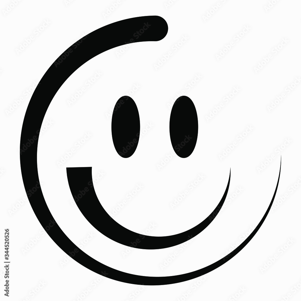 New Smile Icon Vector. Face icon with smile. New Smile Icon Vector. Face icon with smile.