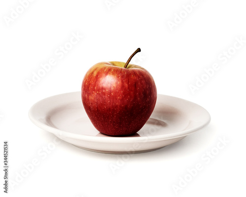 fresh apple isolated on white background