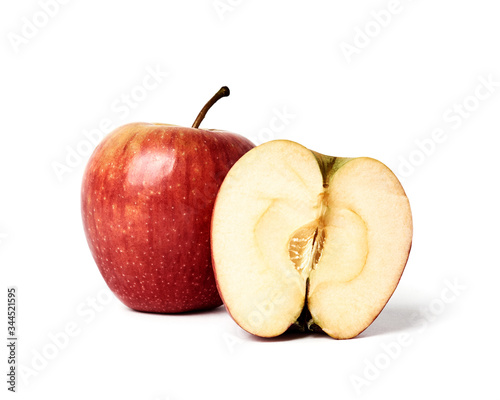 fresh apple isolated on white background
