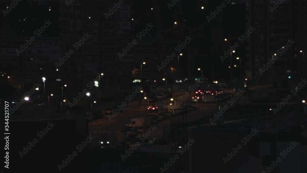 Ciudad Madrid Timelapse noche